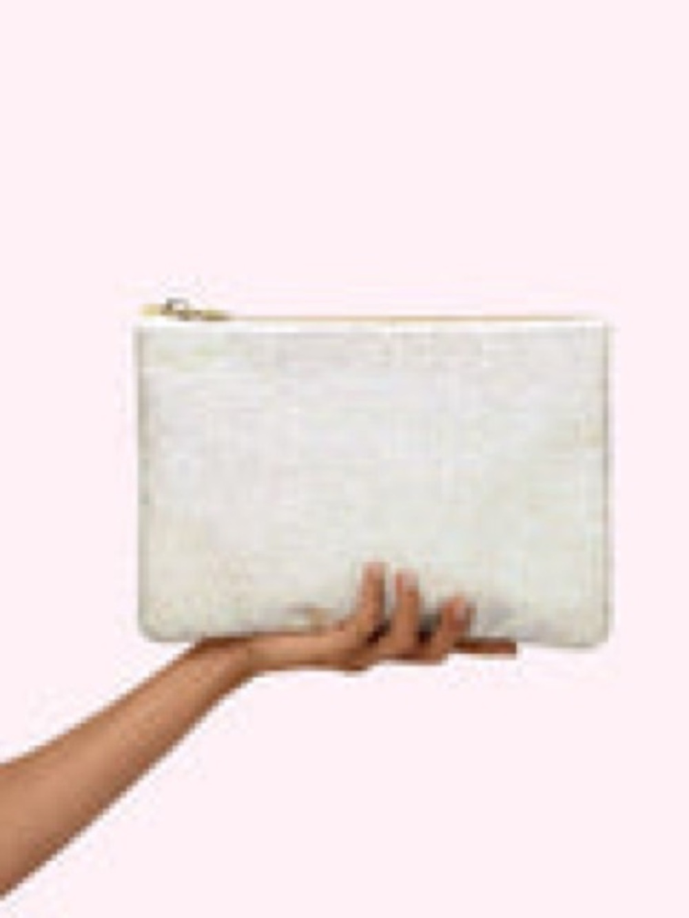 Stoney Clover NWT White Crystal Flat Pouch